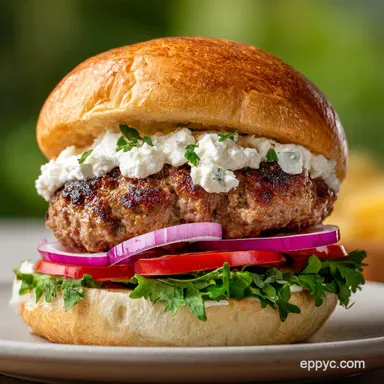 Lamb Burger Recipe with Feta for Juicy Patties