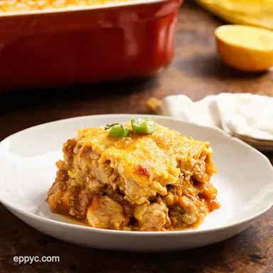 King Ranch Chicken Casserole TexMex Comfort Food Recipe Card