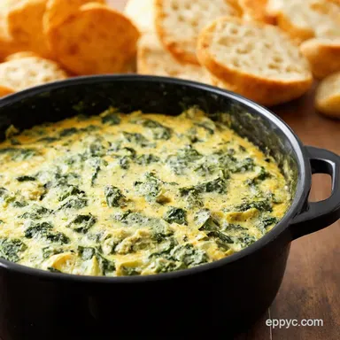 Easy Crockpot Spinach Artichoke Dip Set Forget It Recipe Card