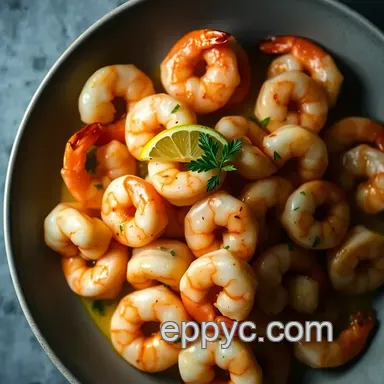 Lemony Garlic Shrimp Scampi: Shrimp Dish Recipes with a Kick! Recipe Card