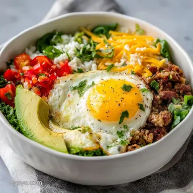 Easy Low Carb Breakfast Bowl in 25 Minutes
