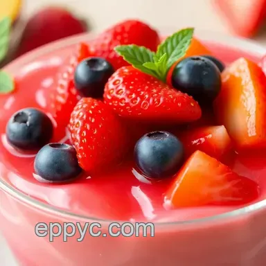 Easy Vibrant Fruity Gelatin Dessert: Make Fruity Gelatin Dessert in 30 Minutes