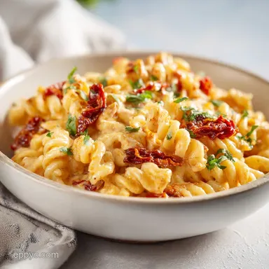 The Best Marry Me Chicken Pasta Recipe with Sun-Dried Tomatoes for 4 Recipe Card