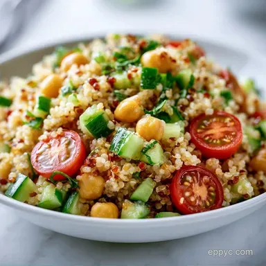 Mediterranean Quinoa Bowl with Chickpeas