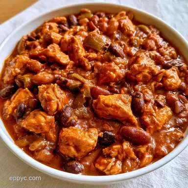 Mexican Chicken Chili: Meal Prep Recipe Card