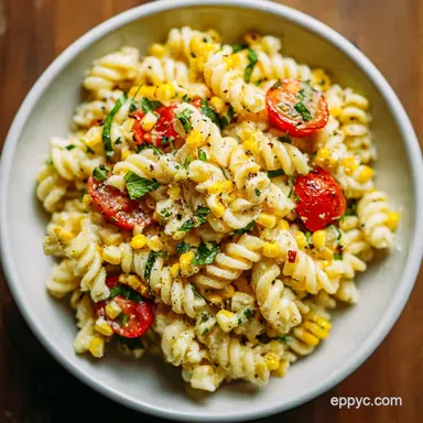 Perfect Mexican Street Corn Pasta Salad in 20 Minutes Recipe Card