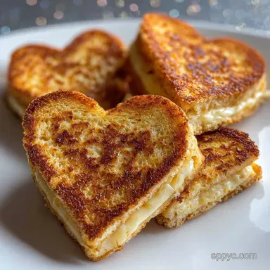 Mini Grilled Cheese Hearts for 10 People Recipe Card