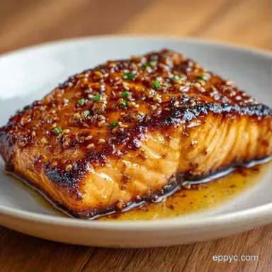 Miso Glaze Air Fryer Salmon: 15 Minutes Recipe Card