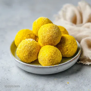 No Bake Mango Truffles Recipe: Silky Bites with Coconut Recipe Card