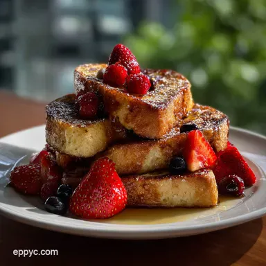 Oven Baked French Toast with Pecan Crust