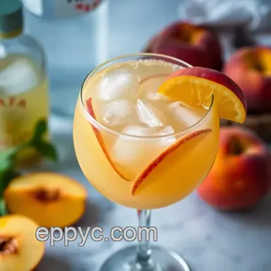 Peach Bliss Cocktail: Easy & Refreshing Summer Sipper Recipe Recipe Card