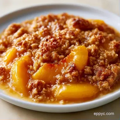 Peach Oat Crumble in 45 Minutes Recipe Card