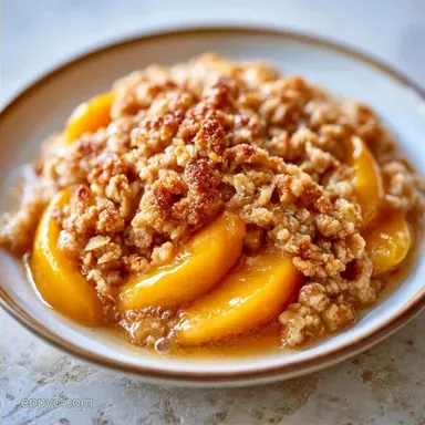 Peach Oat Crumble in 45 Minutes