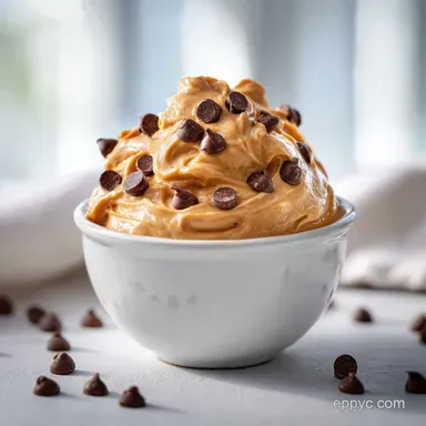 Peanut Butter Dessert with Chocolate Chips: No-Bake Recipe Recipe Card