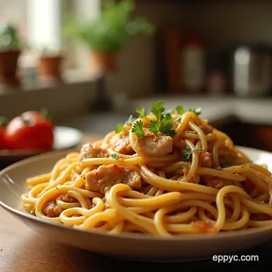 My GoTo Pioneer Lady Chicken Spaghetti Recipe Recipe Card