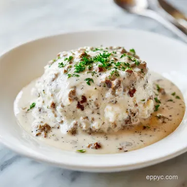 Pioneer Woman Sausage Gravy Recipe for 8 Servings Recipe Card