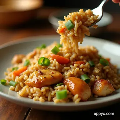 Best Chicken Fried Rice Recipe Restaurant Style at Home Recipe Card