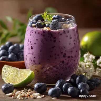 Blueberry Yogurt Smoothie: The 3-Minute Healthy Breakfast Recipe Recipe Card