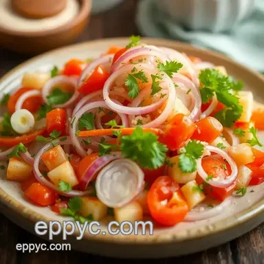 Ultimate Quick Onion Salad with Fresh Veggies: 10-Minute Delight! Recipe Card
