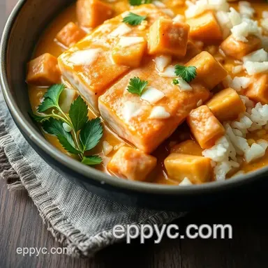 Easy & Juicy Quick Salmon Curry with Coconut Milk Delight: A Family Favorite! Recipe Card
