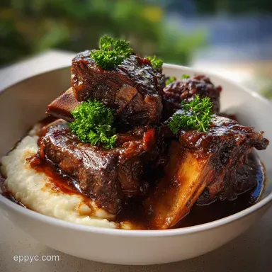 Beef Short Ribs: Ultimate Red Wine Braised Comfort Food Recipe Card