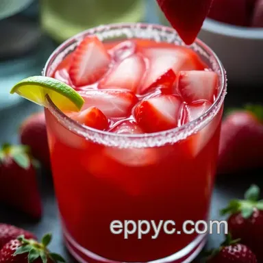 How to Make the Best Strawberry Margarita Recipe: 10-Minute Delight! Recipe Card