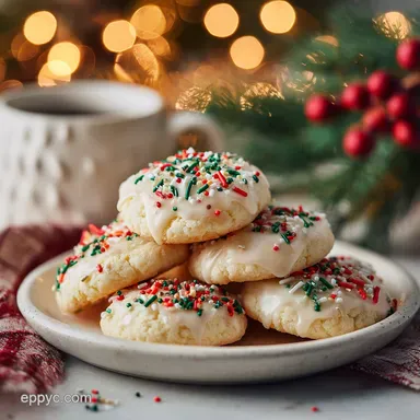 Italian Christmas Cookies: Ricotta Baked Tender Recipe Card
