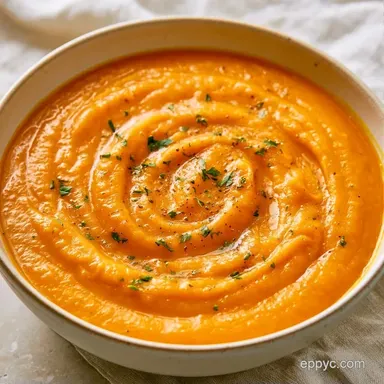 Butternut Squash Soup for 6 Servings Recipe Card
