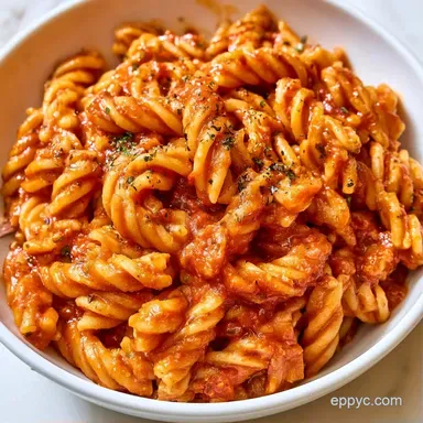 Roasted Roma Tomato Pasta in 35 Minutes Recipe Card