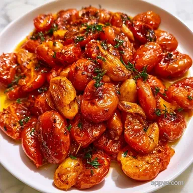 Roasted Roma Tomatoes Recipe with Garlic