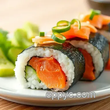 Delightful Roll Salmon Sushi Order Topped to Perfection: My Family' s Favorite