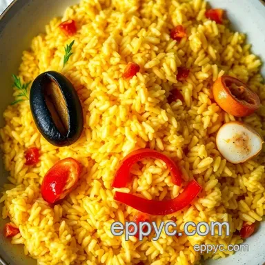 How to Make Amazing Saffron-Infused Calasparra Rice with Seafood Recipe Card