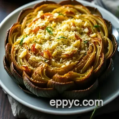 Easy Savory Baked Artichoke: My Herbed Parmesan Delight Recipe Card