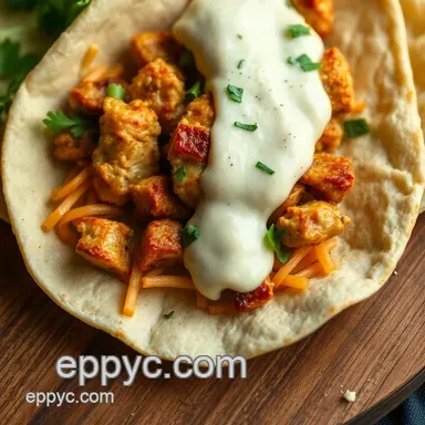 Savory Chicken Shawarma Wraps with Garlic Tahini Sauce: A Family Favorite Recipe Card