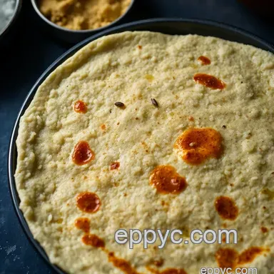 My Grandmother's Savory Rice and Flour Recipes: 10 Delicious Dosas! Recipe Card