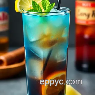 Easy & Refreshing Shake Blue Long Island Iced Tea Delight for Summer Soirées Recipe Card
