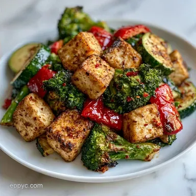 Crispy Sheet Pan Tofu Dinner for 4