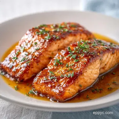 Simple Baked Salmon Glaze for 4 Servings