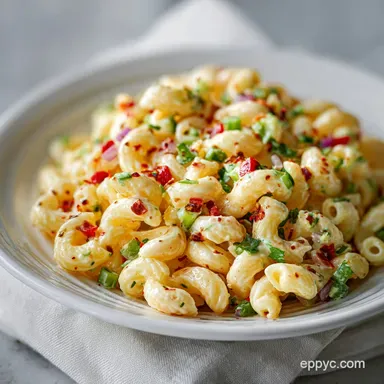 Simple Macaroni Salad Recipe: Velvety & Tangy Recipe Card