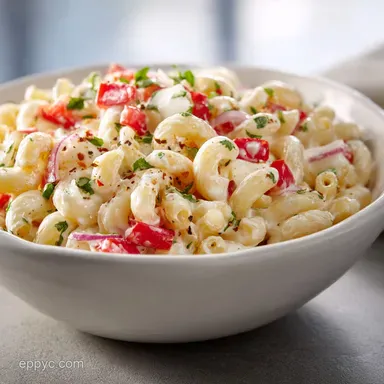 Simple Macaroni Salad Recipe: Velvety & Tangy