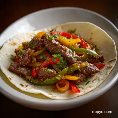 Beef Fajita Recipe: Sizzling Steak with Smoky Marinade Recipe Card