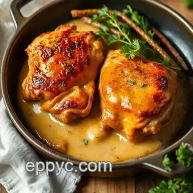 How to Make Slow-Baked Chicken Thighs Creamy Delight: A Family Favorite Recipe Card