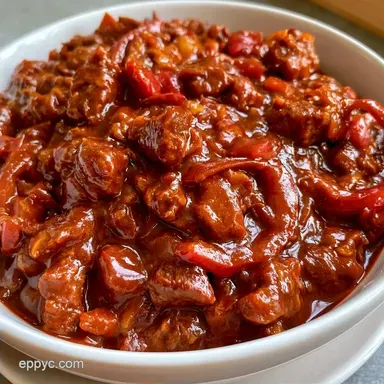 Slow Cooker Beef Chili for 8 Servings