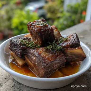 Beef Short Ribs Slow Cooker: Silky Glaze Recipe Card