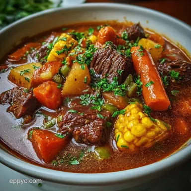 Slow Cooker Soups: Slow-Roasted Beef Stew Recipe Card