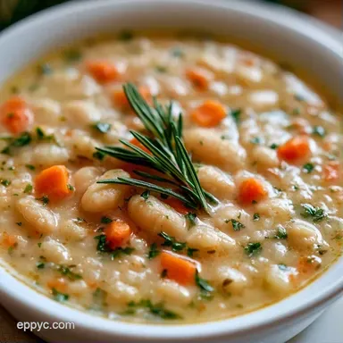 Slow Cooker White Bean: Velvety Soup Recipe Card