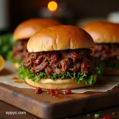 The Ultimate SlowCooked Smoky Brisket Sandwich Recipe Recipe Card
