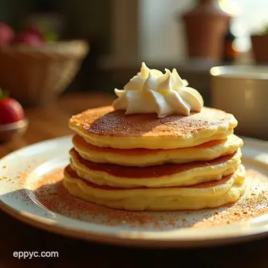 Sour Cream Dream Pancakes Fluffy Tangy Goodness Recipe Card
