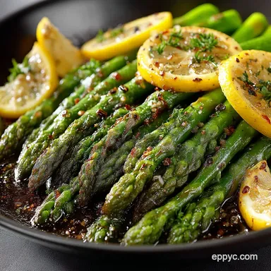 7Minute Stovetop Asparagus Perfectly TenderCrisp Lemon Garlic Spears Recipe Card