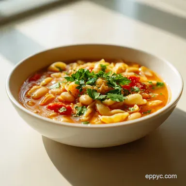 Stanley Tucci Pasta Fagioli Recipe: A Creamy 30 Minute Soup Recipe Card